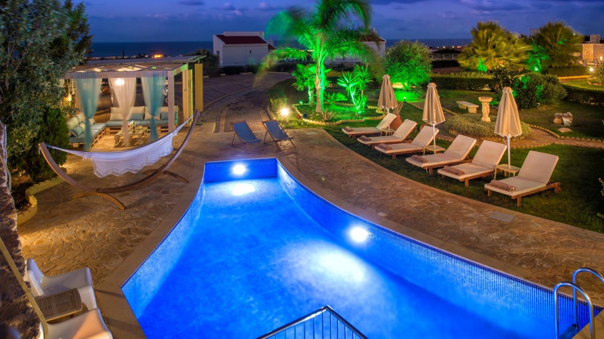 Azzuro Villa With Private Pool By Estia Hersonissos  Luaran gambar