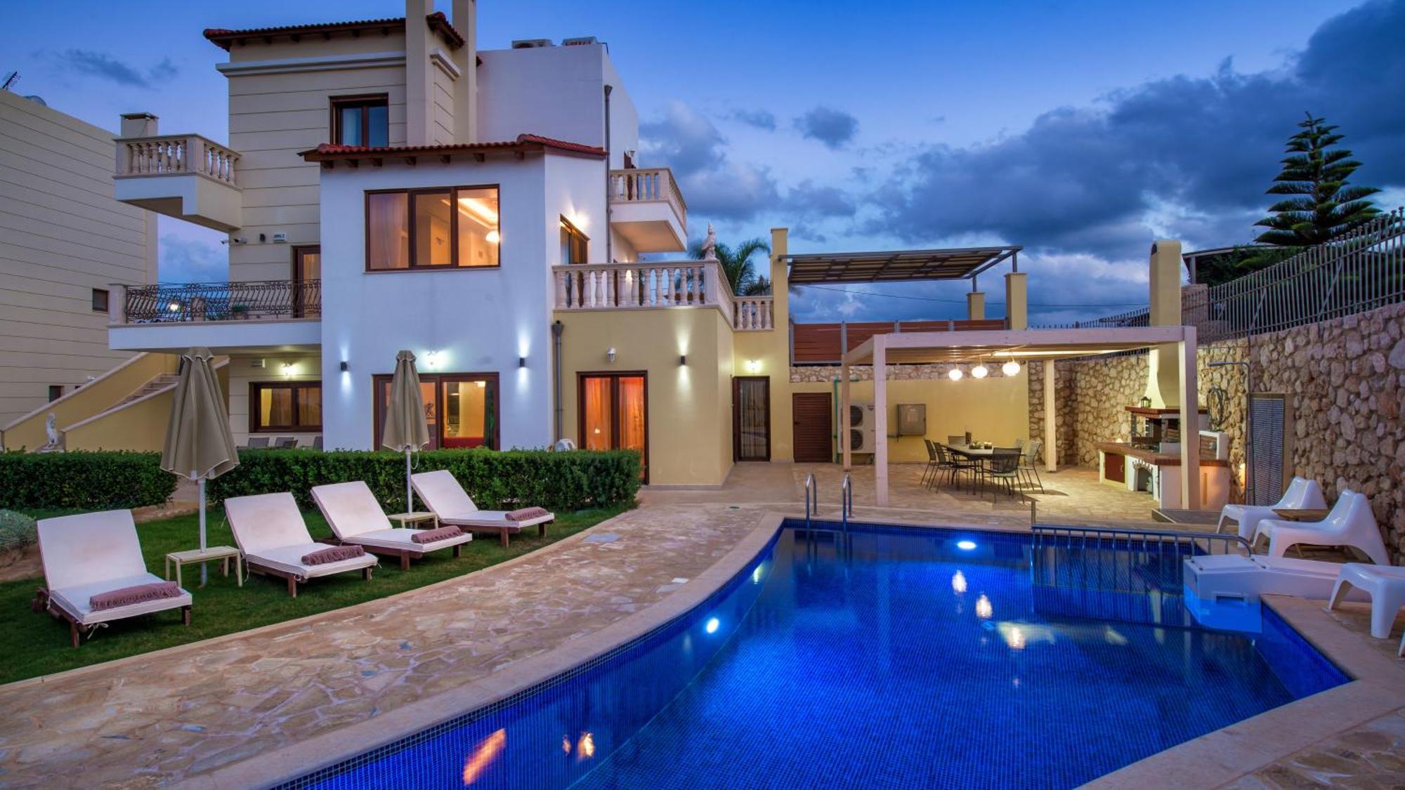 Azzuro Villa With Private Pool By Estia Hersonissos  Luaran gambar