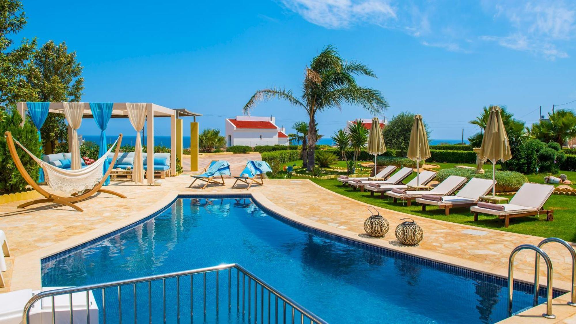 Azzuro Villa With Private Pool By Estia Hersonissos  Luaran gambar